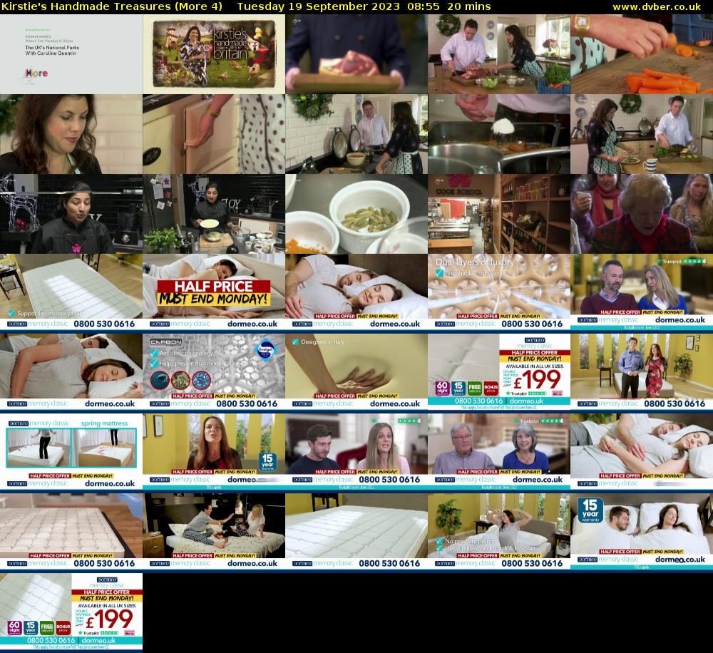 Kirstie's Handmade Treasures (More 4) Tuesday 19 September 2023 08:55 - 09:15