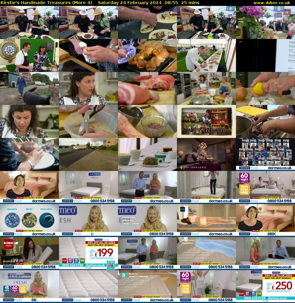 Kirstie's Handmade Treasures (More 4) Saturday 24 February 2024 08:55 - 09:20