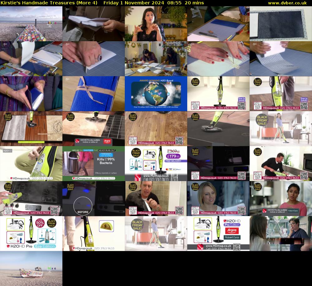 Kirstie's Handmade Treasures (More 4) Friday 1 November 2024 08:55 - 09:15