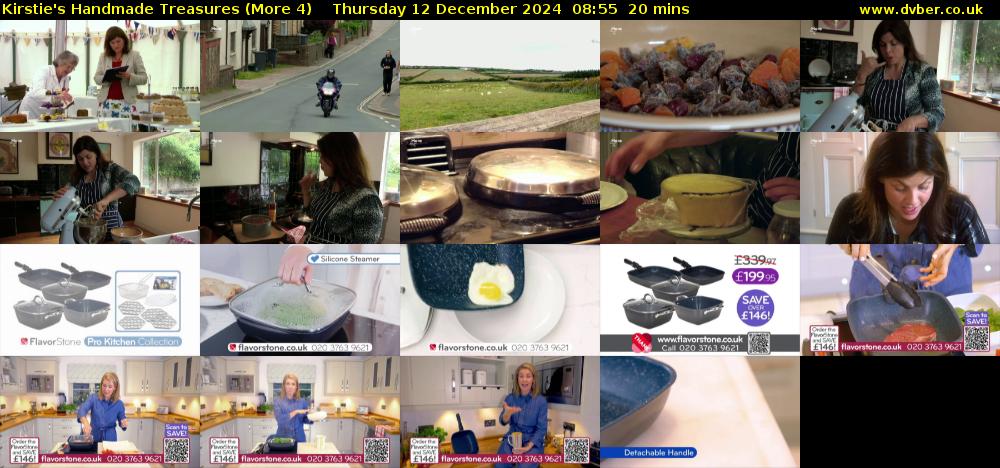 Kirstie's Handmade Treasures (More 4) Thursday 12 December 2024 08:55 - 09:15