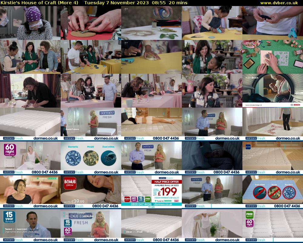 Kirstie's House of Craft (More 4) Tuesday 7 November 2023 08:55 - 09:15