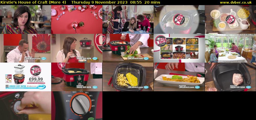 Kirstie's House of Craft (More 4) Thursday 9 November 2023 08:55 - 09:15