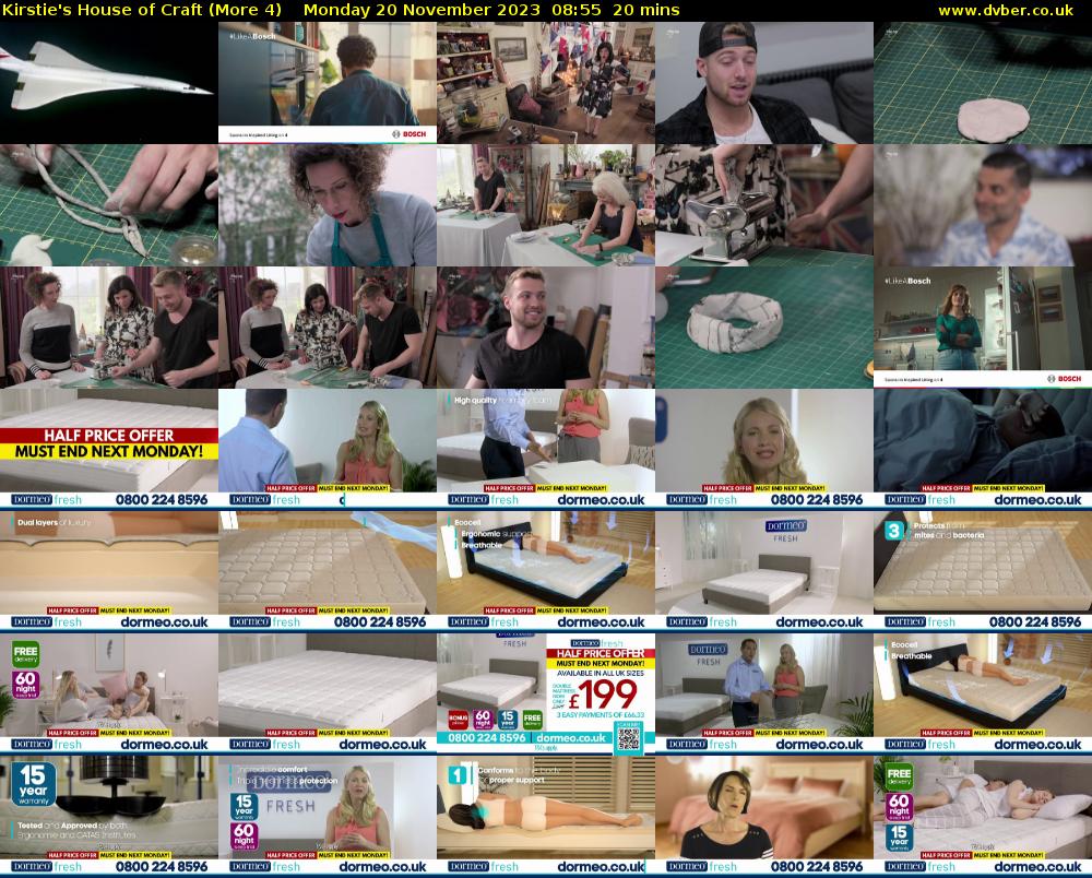 Kirstie's House of Craft (More 4) Monday 20 November 2023 08:55 - 09:15