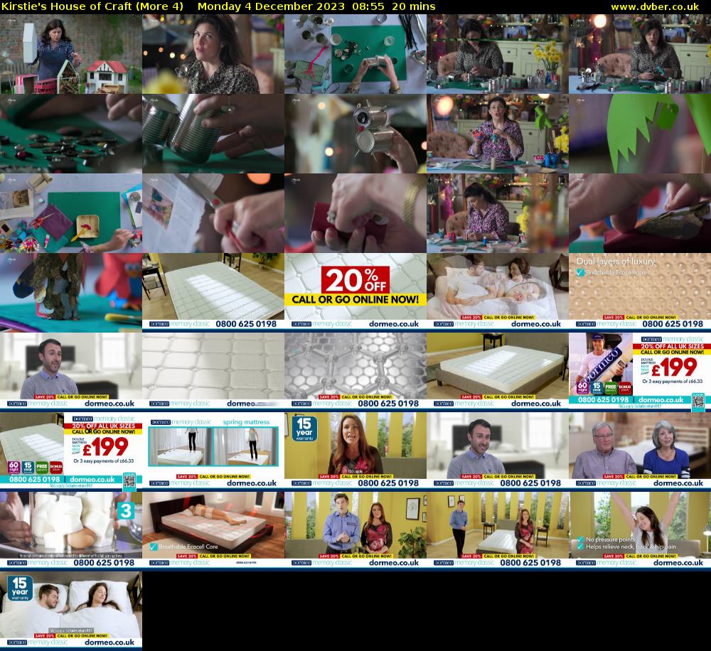 Kirstie's House of Craft (More 4) Monday 4 December 2023 08:55 - 09:15