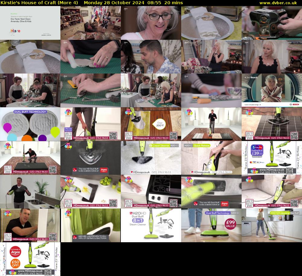 Kirstie's House of Craft (More 4) Monday 28 October 2024 08:55 - 09:15