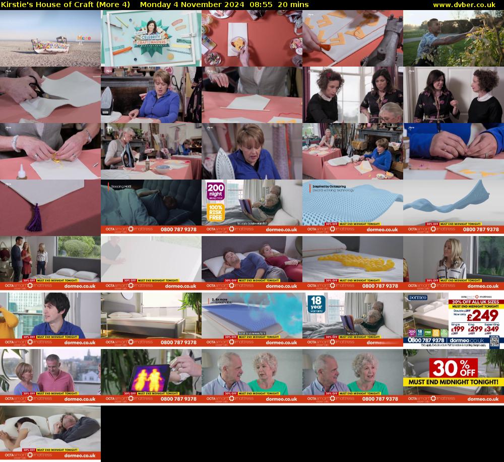 Kirstie's House of Craft (More 4) Monday 4 November 2024 08:55 - 09:15
