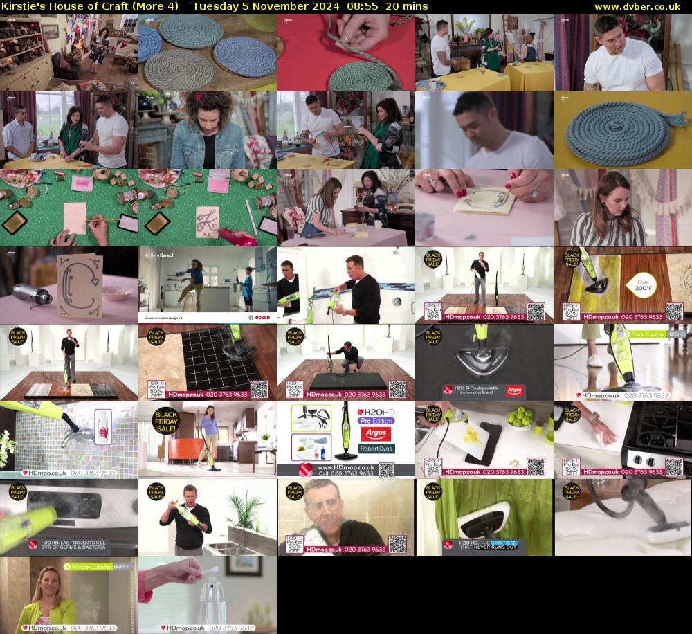 Kirstie's House of Craft (More 4) Tuesday 5 November 2024 08:55 - 09:15
