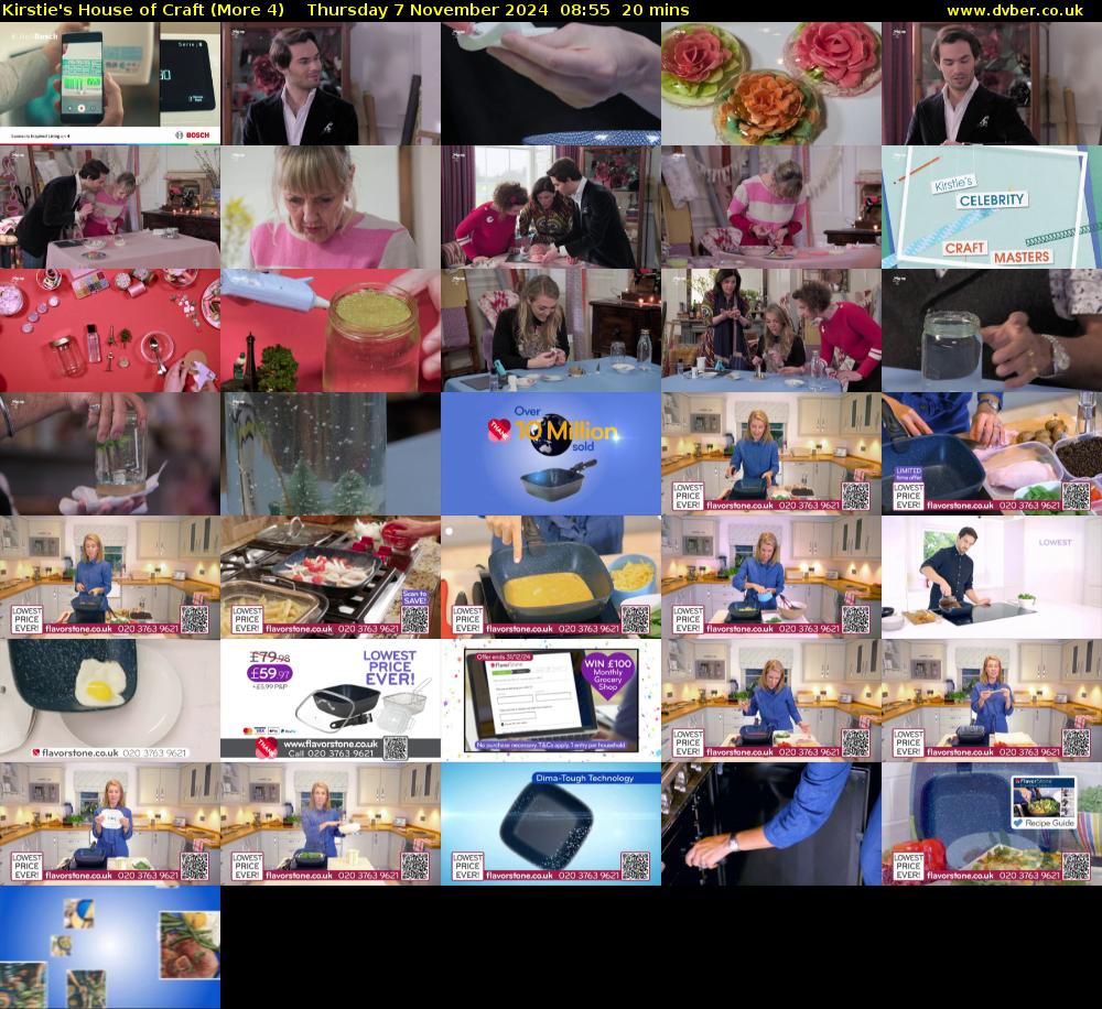 Kirstie's House of Craft (More 4) Thursday 7 November 2024 08:55 - 09:15