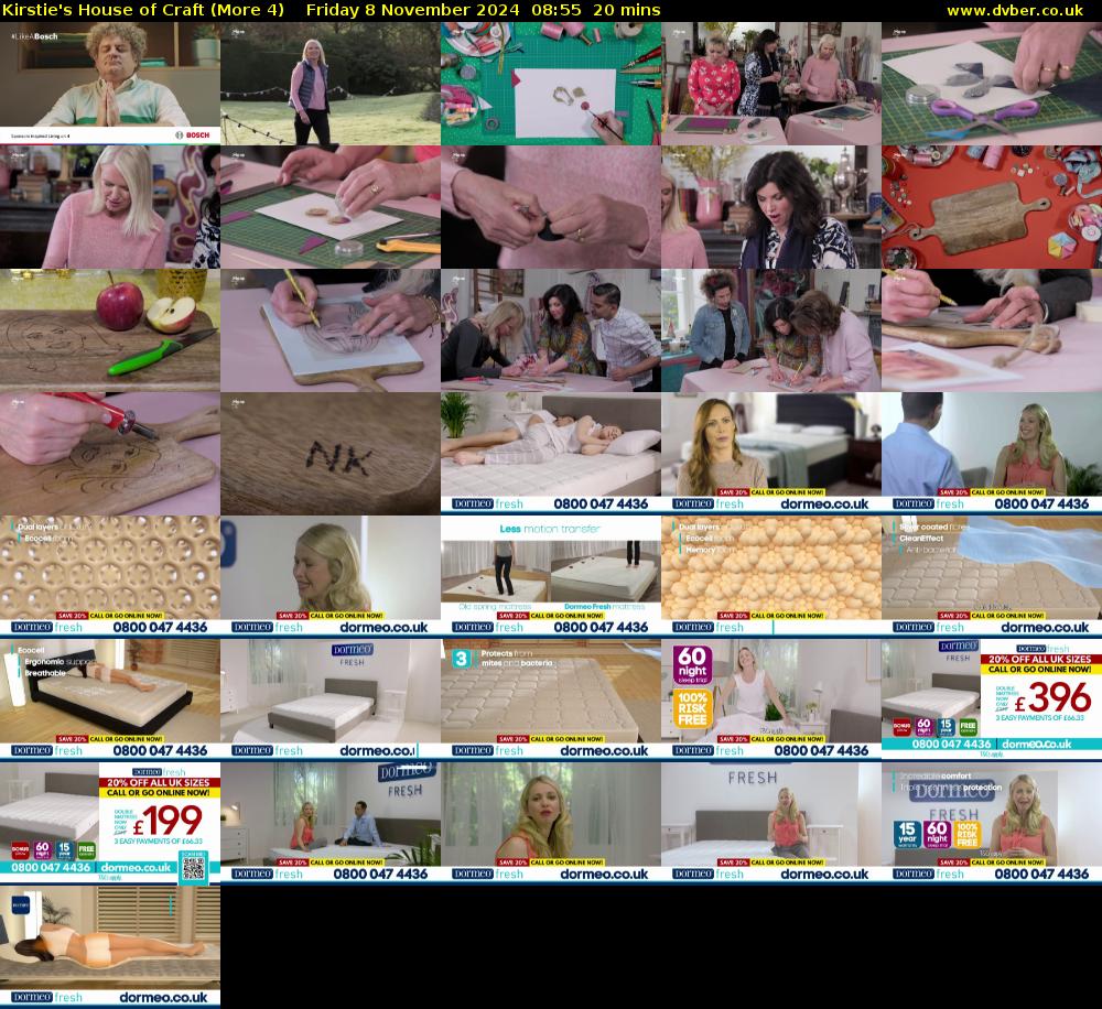 Kirstie's House of Craft (More 4) Friday 8 November 2024 08:55 - 09:15