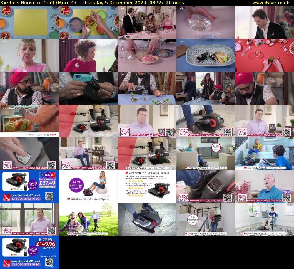 Kirstie's House of Craft (More 4) Thursday 5 December 2024 08:55 - 09:15
