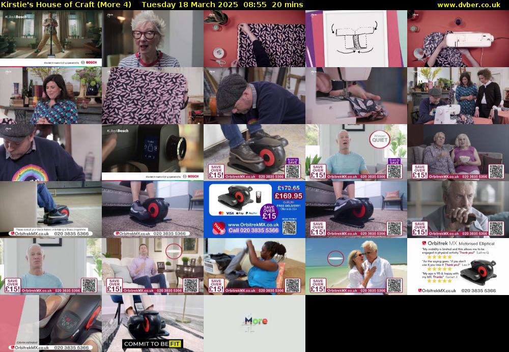 Kirstie's House of Craft (More 4) Tuesday 18 March 2025 08:55 - 09:15
