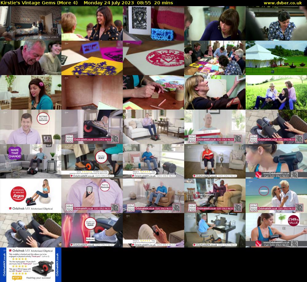 Kirstie's Vintage Gems (More 4) Monday 24 July 2023 08:55 - 09:15