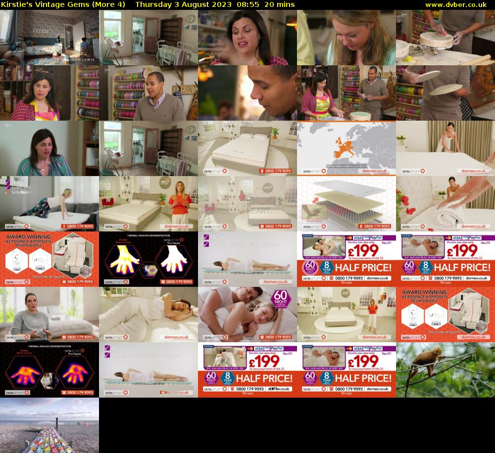 Kirstie's Vintage Gems (More 4) Thursday 3 August 2023 08:55 - 09:15