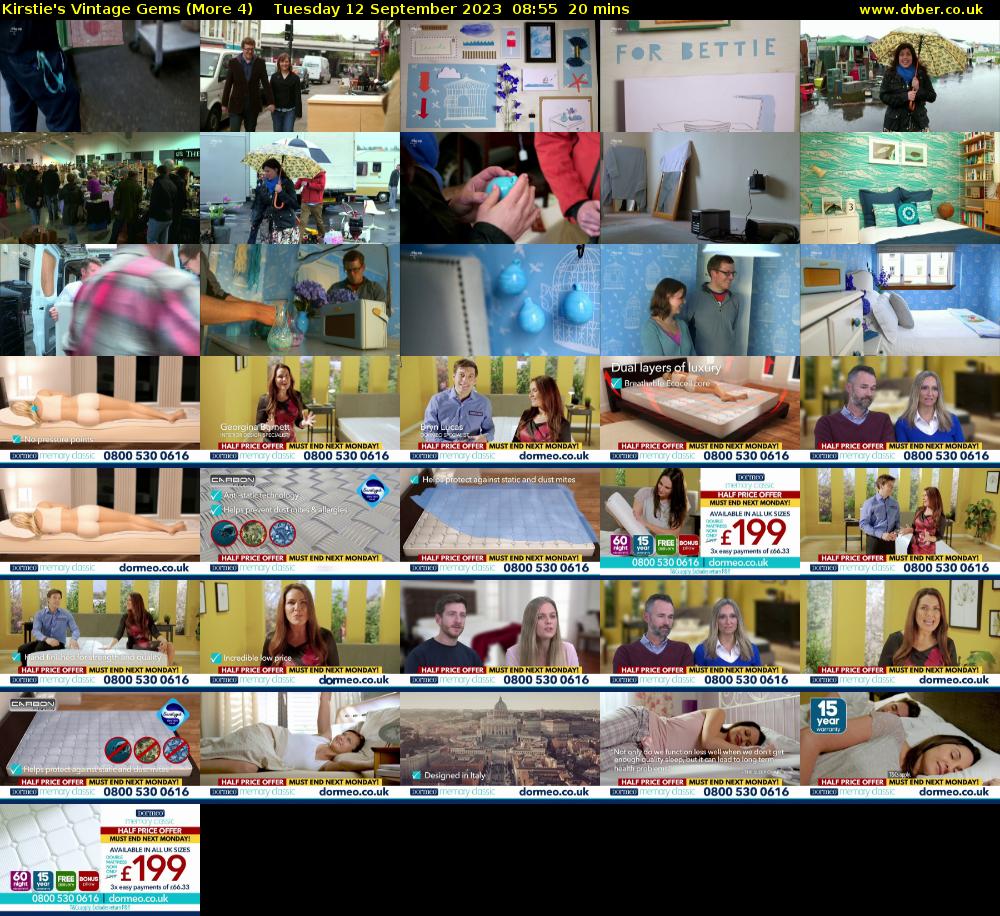 Kirstie's Vintage Gems (More 4) Tuesday 12 September 2023 08:55 - 09:15
