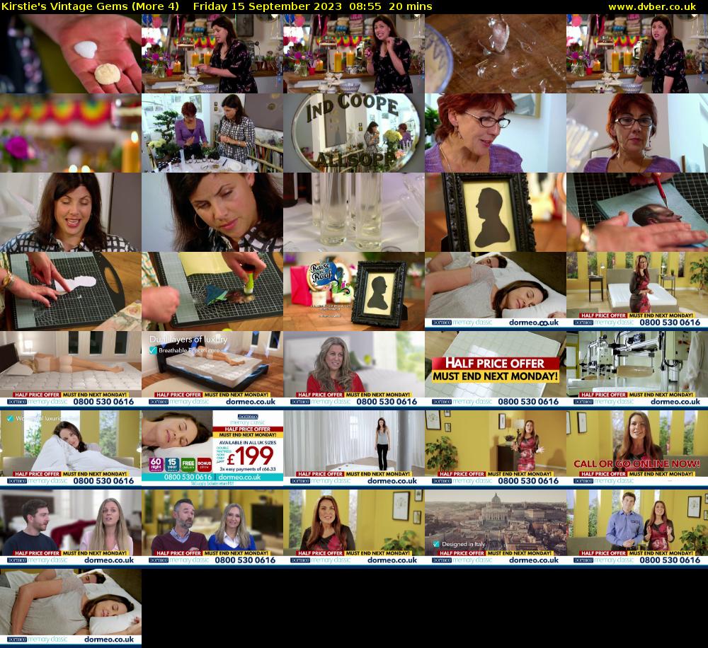 Kirstie's Vintage Gems (More 4) Friday 15 September 2023 08:55 - 09:15