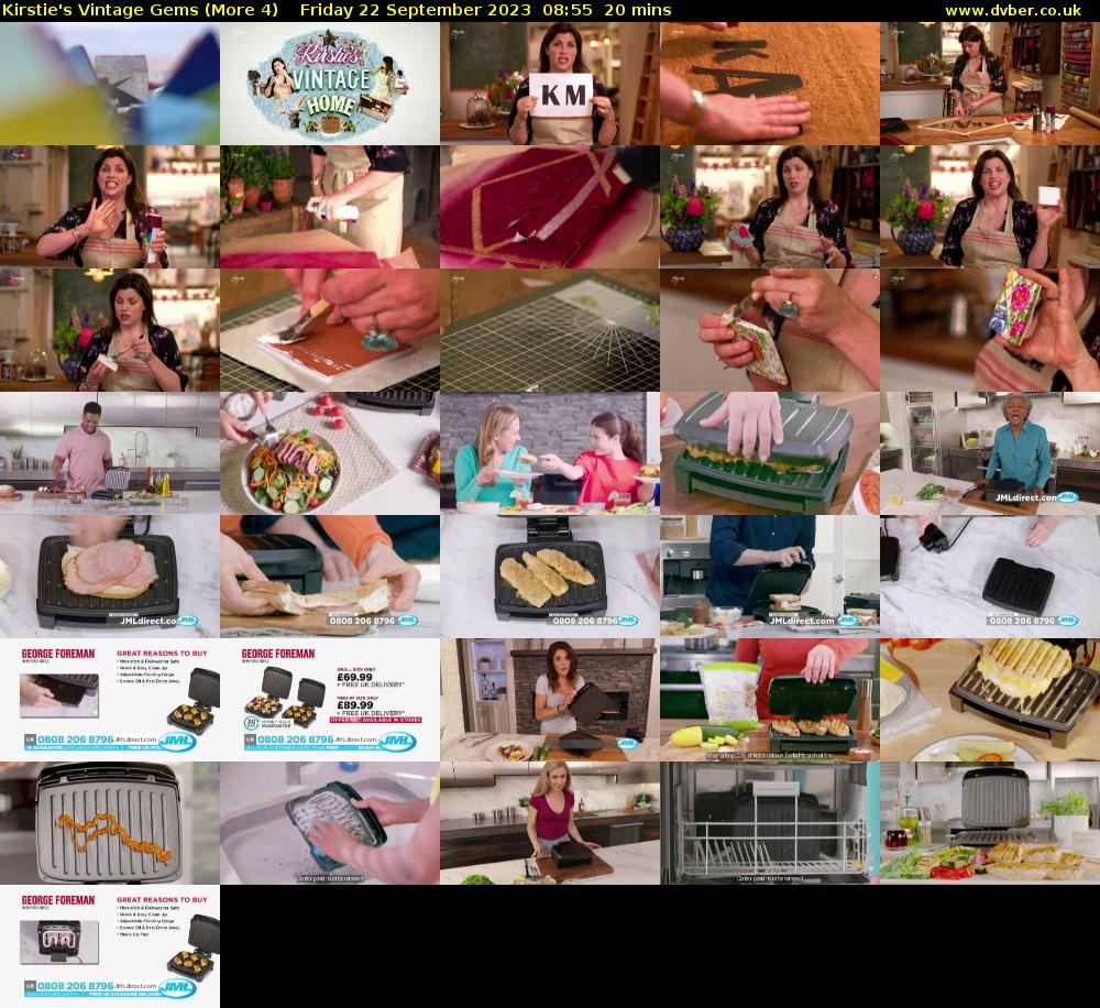 Kirstie's Vintage Gems (More 4) Friday 22 September 2023 08:55 - 09:15