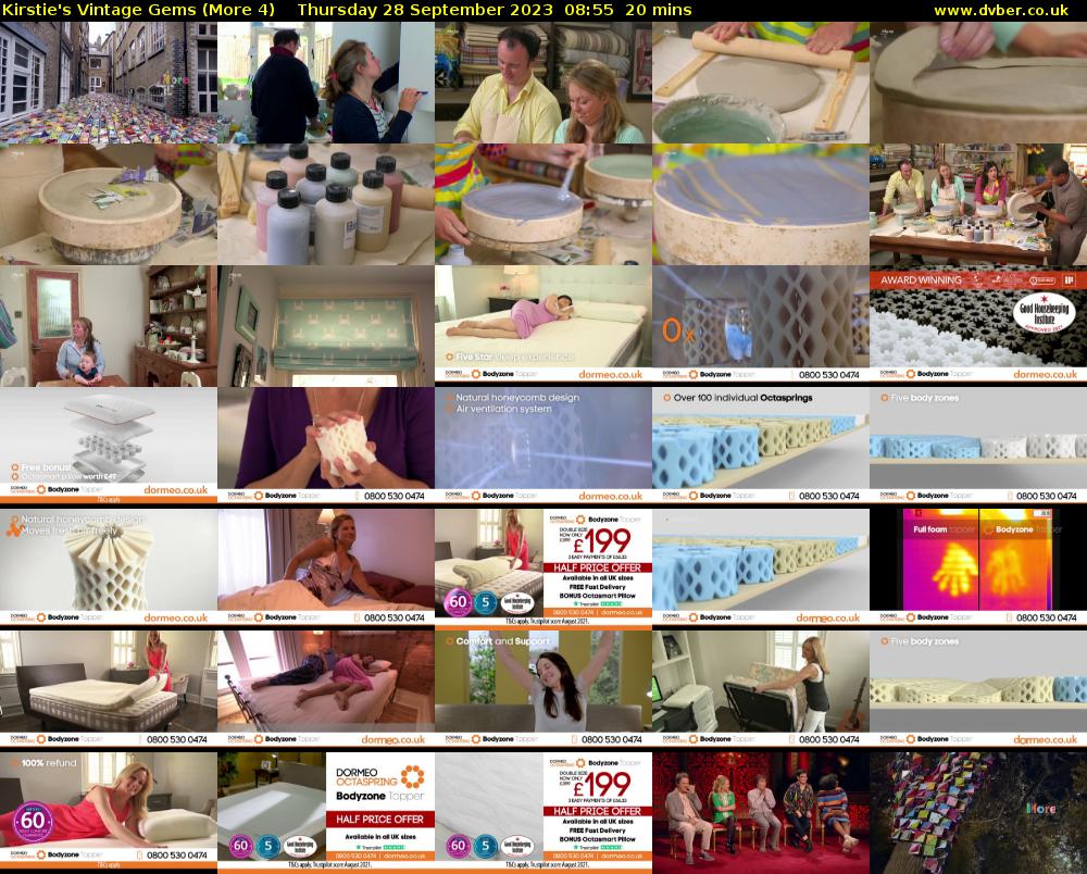 Kirstie's Vintage Gems (More 4) Thursday 28 September 2023 08:55 - 09:15