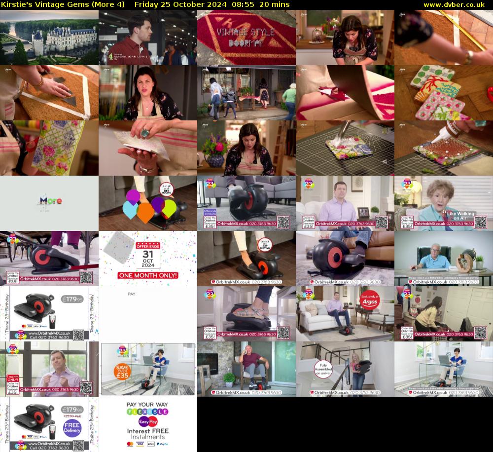 Kirstie's Vintage Gems (More 4) Friday 25 October 2024 08:55 - 09:15