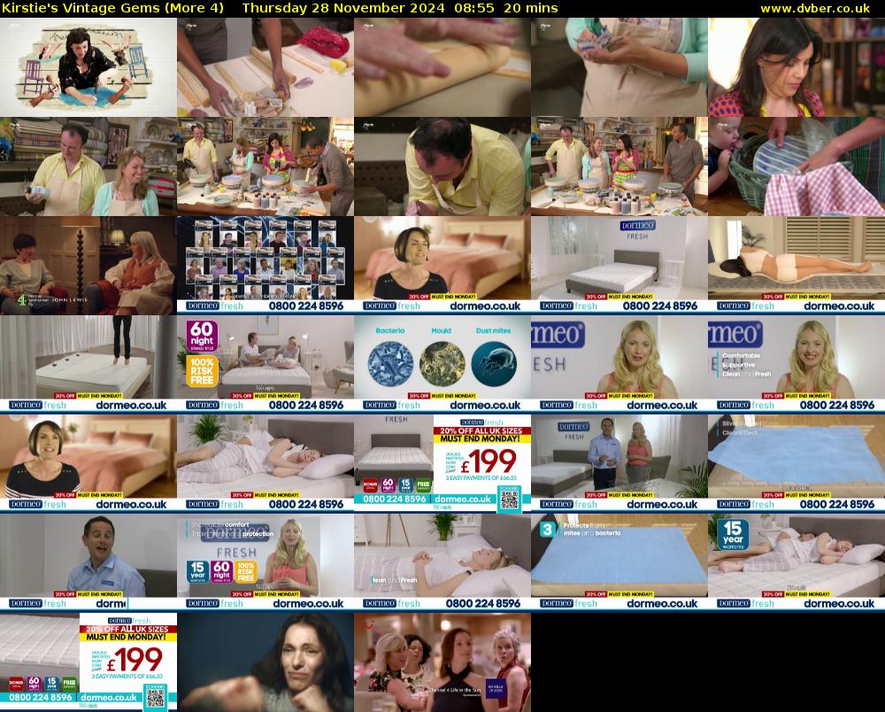 Kirstie's Vintage Gems (More 4) Thursday 28 November 2024 08:55 - 09:15