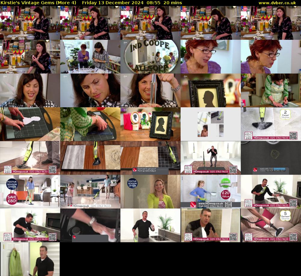Kirstie's Vintage Gems (More 4) Friday 13 December 2024 08:55 - 09:15