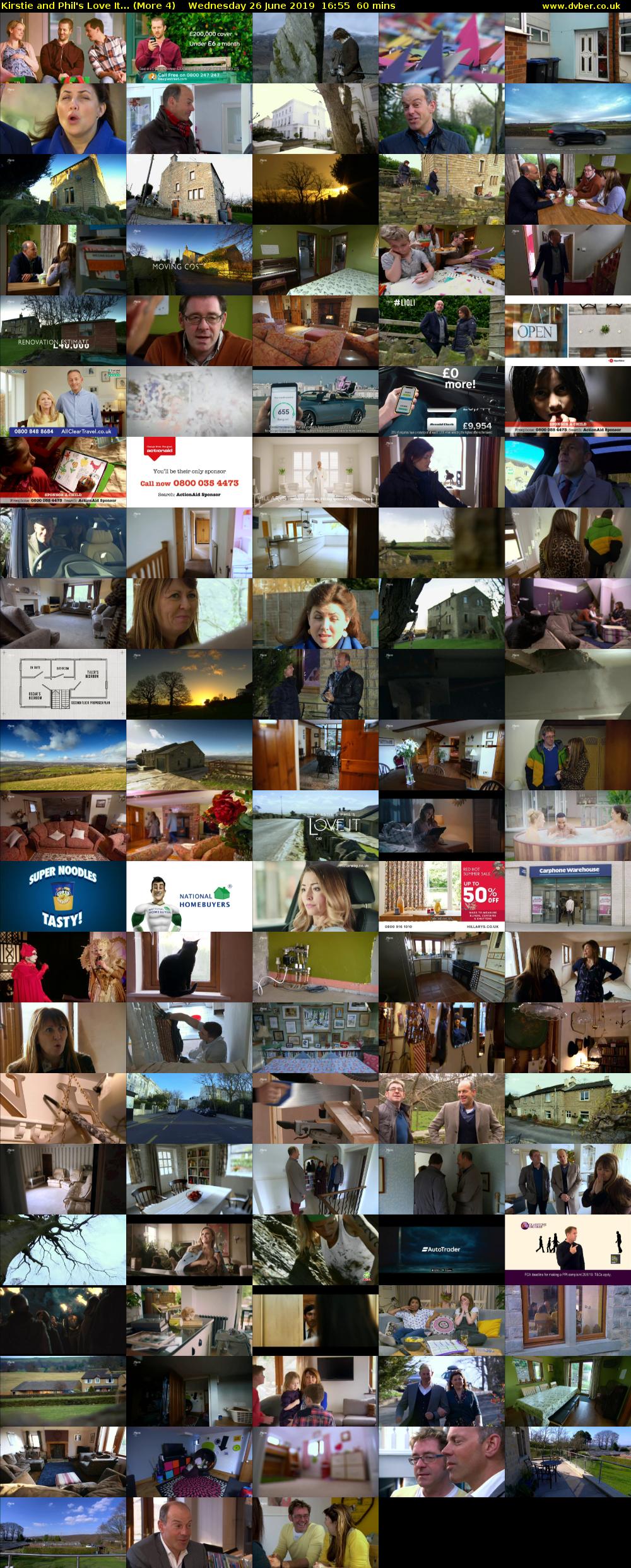 Kirstie and Phil's Love It... (More 4) Wednesday 26 June 2019 16:55 - 17:55