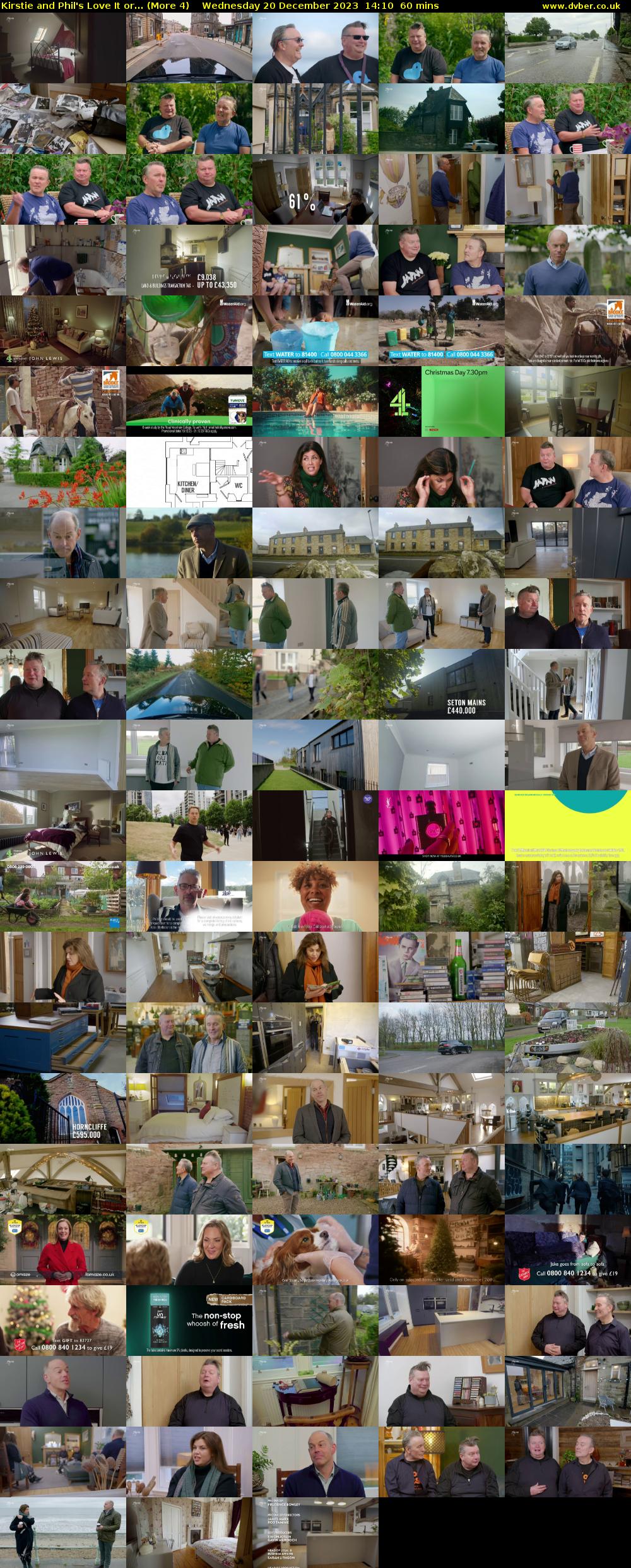 Kirstie and Phil's Love It or... (More 4) Wednesday 20 December 2023 14:10 - 15:10