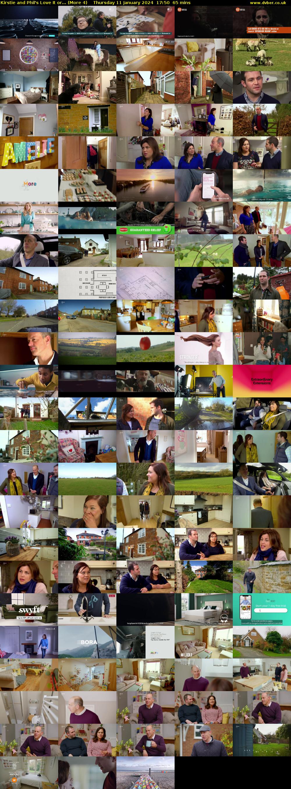 Kirstie and Phil's Love It or... (More 4) Thursday 11 January 2024 17:50 - 18:55