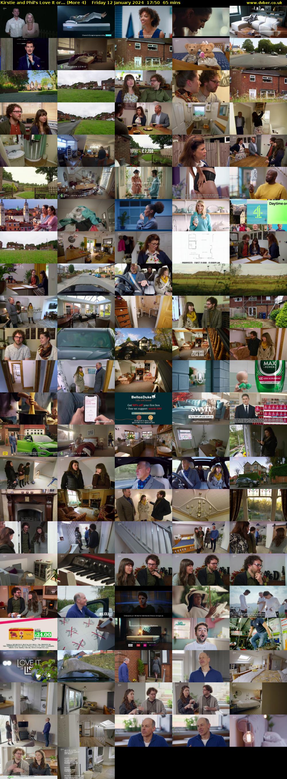 Kirstie and Phil's Love It or... (More 4) Friday 12 January 2024 17:50 - 18:55