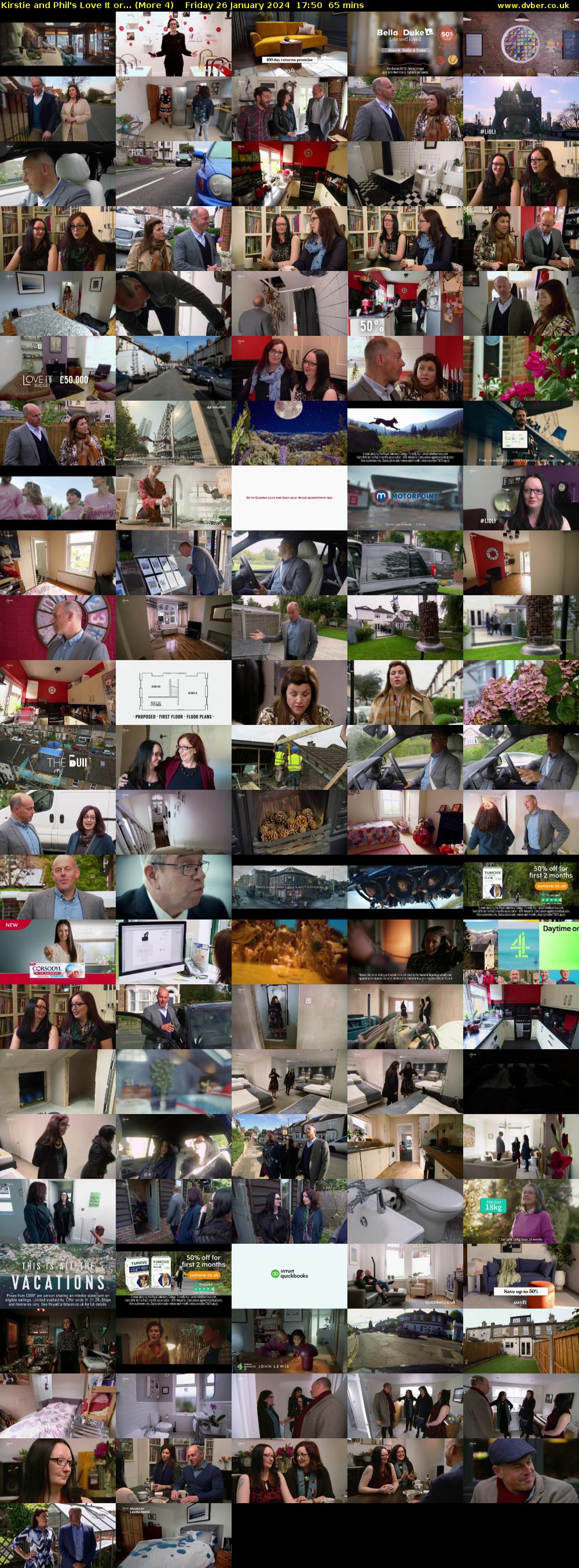 Kirstie and Phil's Love It or... (More 4) Friday 26 January 2024 17:50 - 18:55