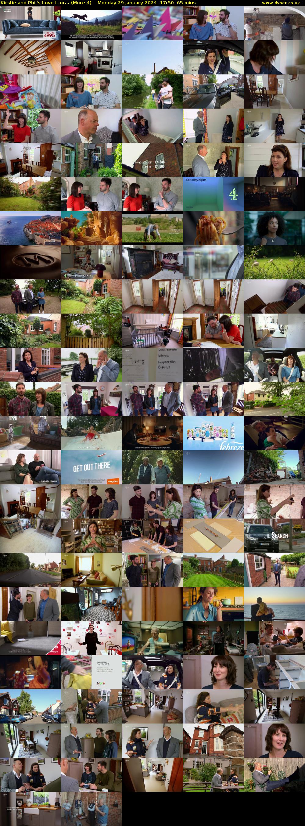 Kirstie and Phil's Love It or... (More 4) Monday 29 January 2024 17:50 - 18:55