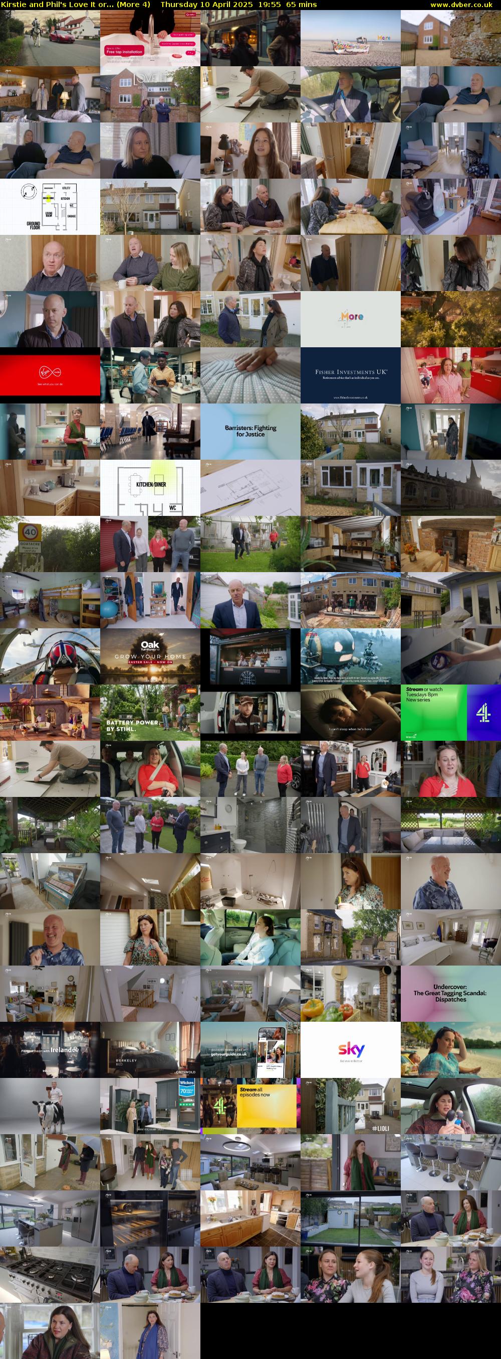 Kirstie and Phil's Love It or... (More 4) Thursday 10 April 2025 19:55 - 21:00