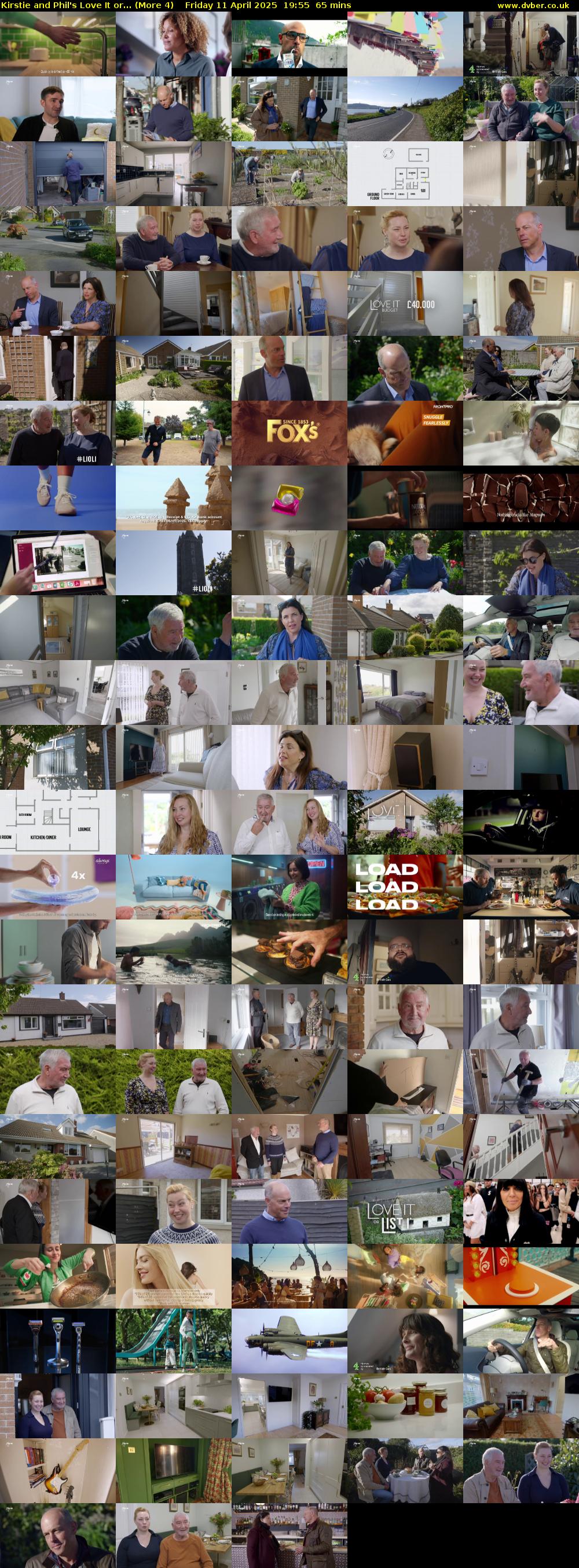 Kirstie and Phil's Love It or... (More 4) Friday 11 April 2025 19:55 - 21:00