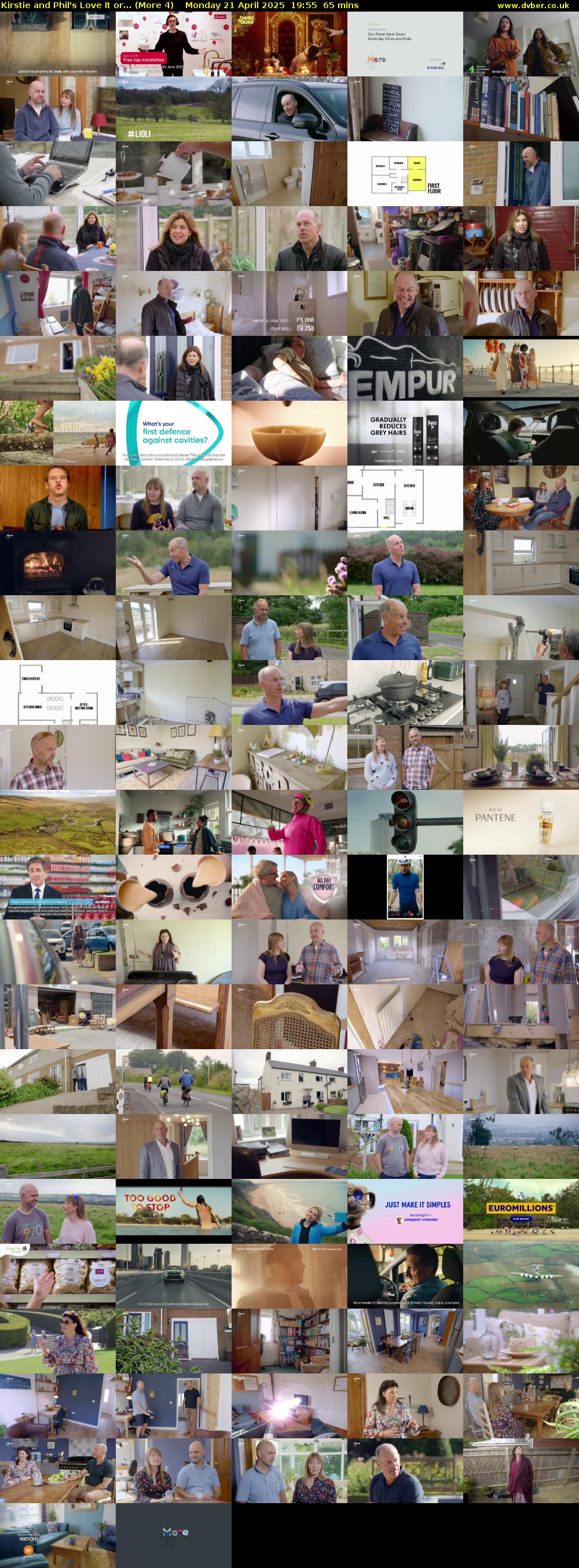 Kirstie and Phil's Love It or... (More 4) Monday 21 April 2025 19:55 - 21:00