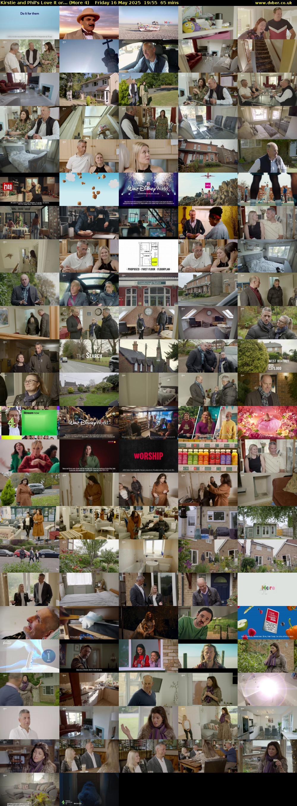 Kirstie and Phil's Love It or... (More 4) Friday 16 May 2025 19:55 - 21:00