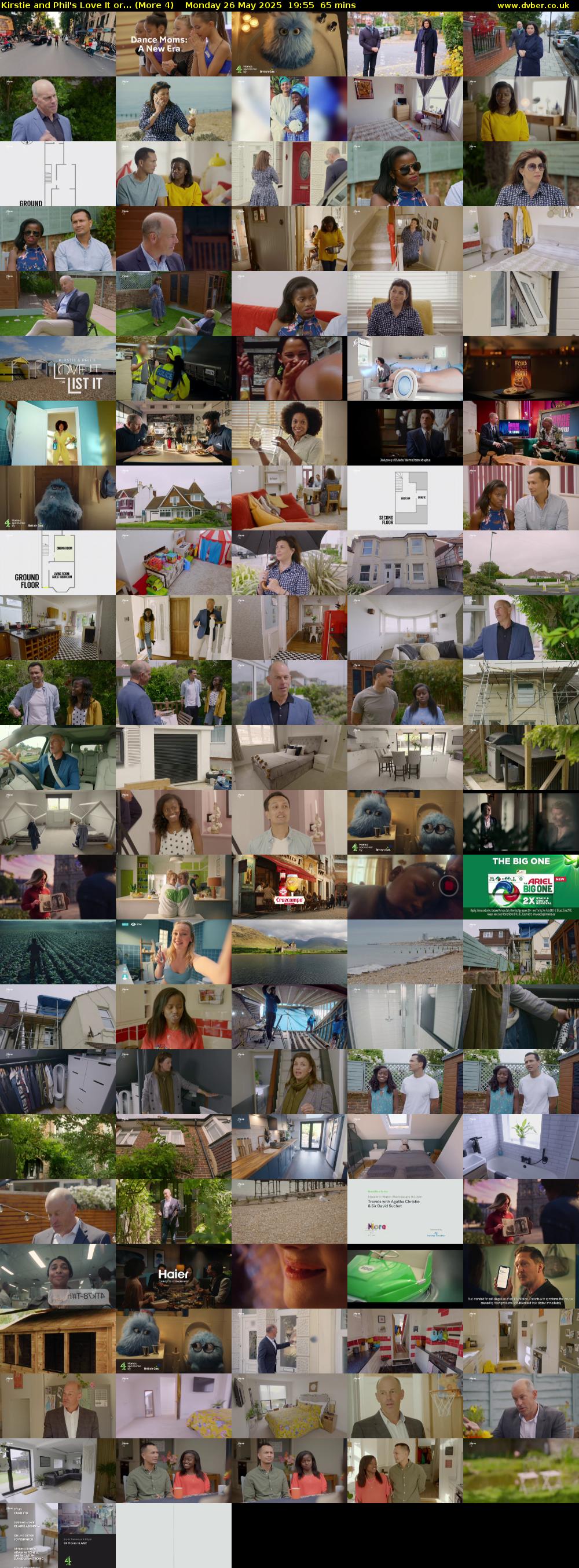 Kirstie and Phil's Love It or... (More 4) Monday 26 May 2025 19:55 - 21:00