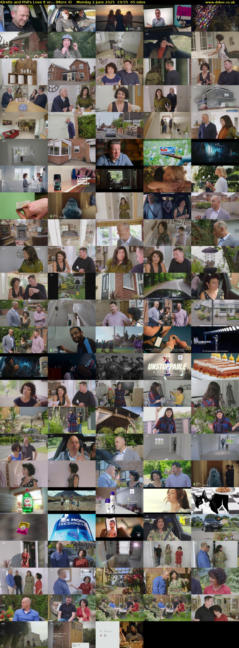 Kirstie and Phil's Love It or... (More 4) Monday 2 June 2025 19:55 - 21:00