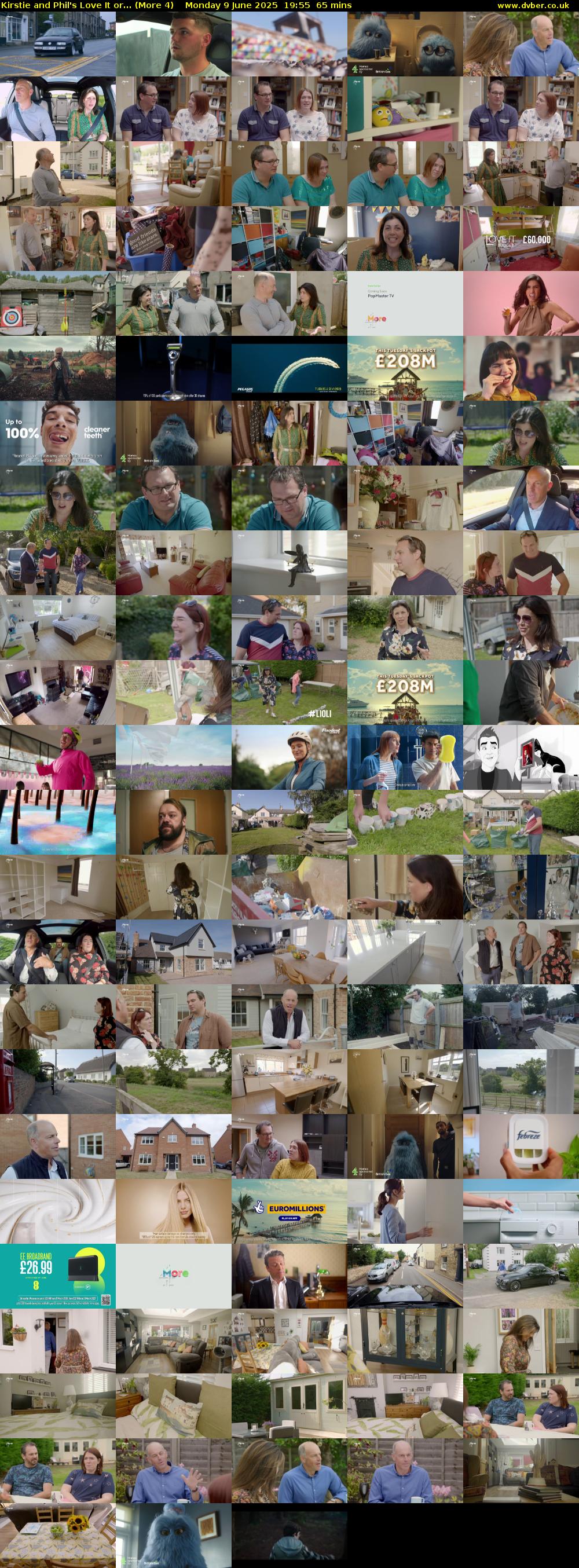 Kirstie and Phil's Love It or... (More 4) Monday 9 June 2025 19:55 - 21:00