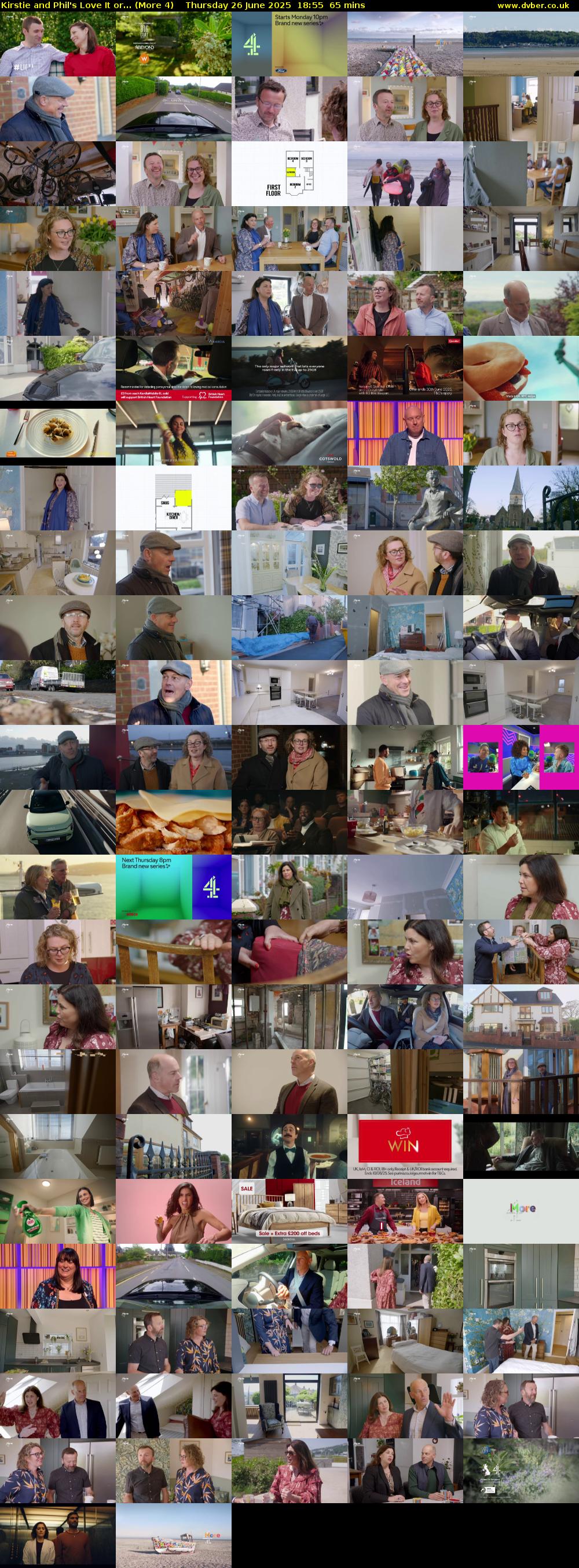 Kirstie and Phil's Love It or... (More 4) Thursday 26 June 2025 18:55 - 20:00