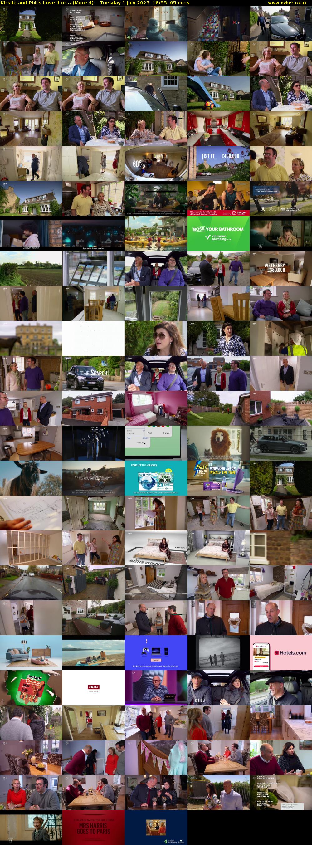 Kirstie and Phil's Love It or... (More 4) Tuesday 1 July 2025 18:55 - 20:00