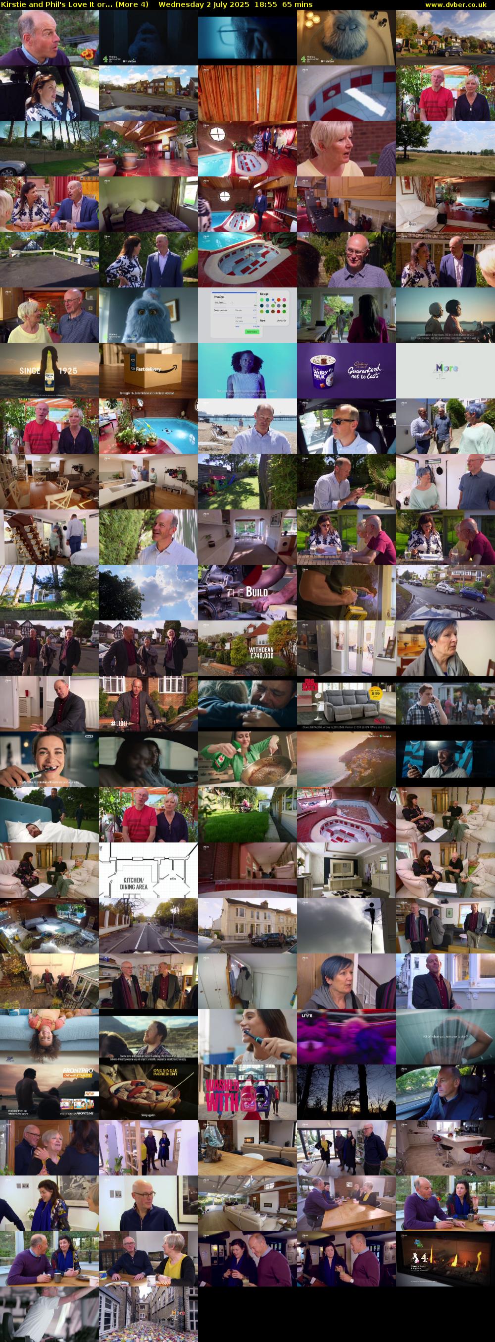 Kirstie and Phil's Love It or... (More 4) Wednesday 2 July 2025 18:55 - 20:00
