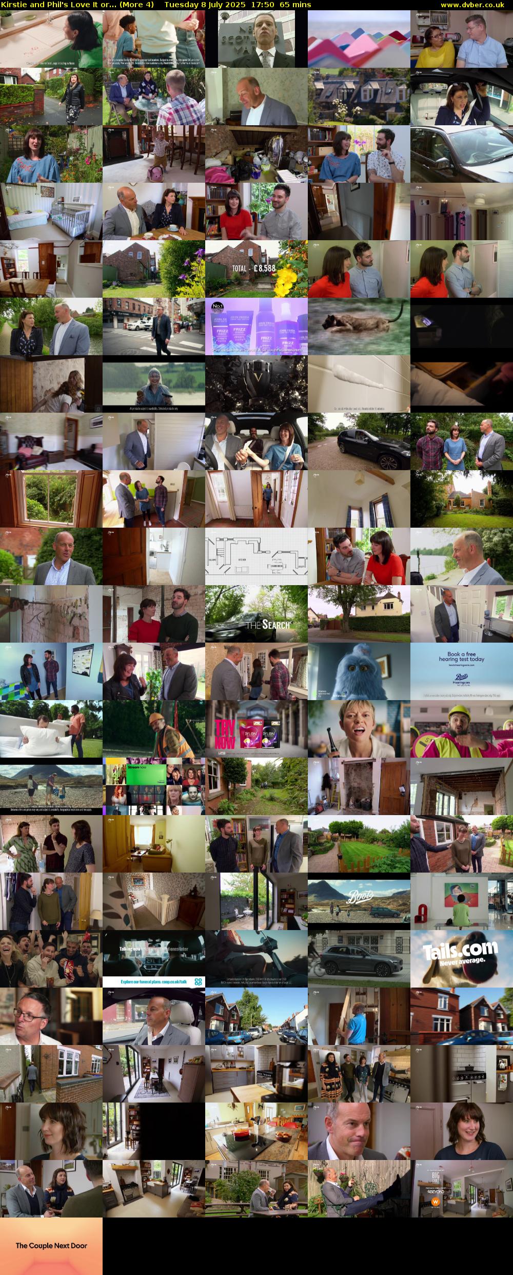 Kirstie and Phil's Love It or... (More 4) Tuesday 8 July 2025 17:50 - 18:55