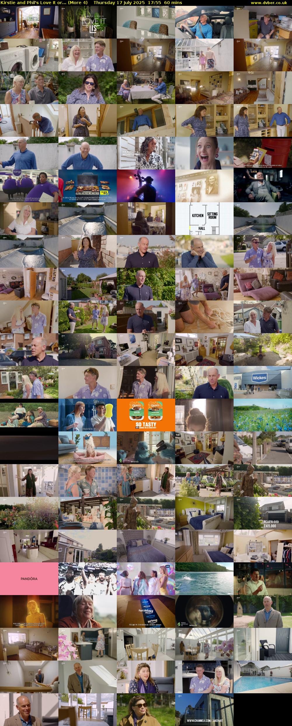 Kirstie and Phil's Love It or... (More 4) Thursday 17 July 2025 17:55 - 18:55