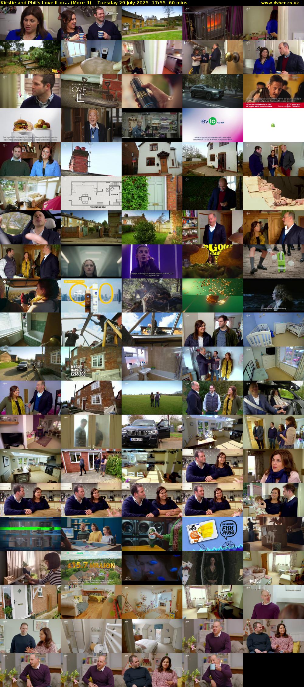 Kirstie and Phil's Love It or... (More 4) Tuesday 29 July 2025 17:55 - 18:55