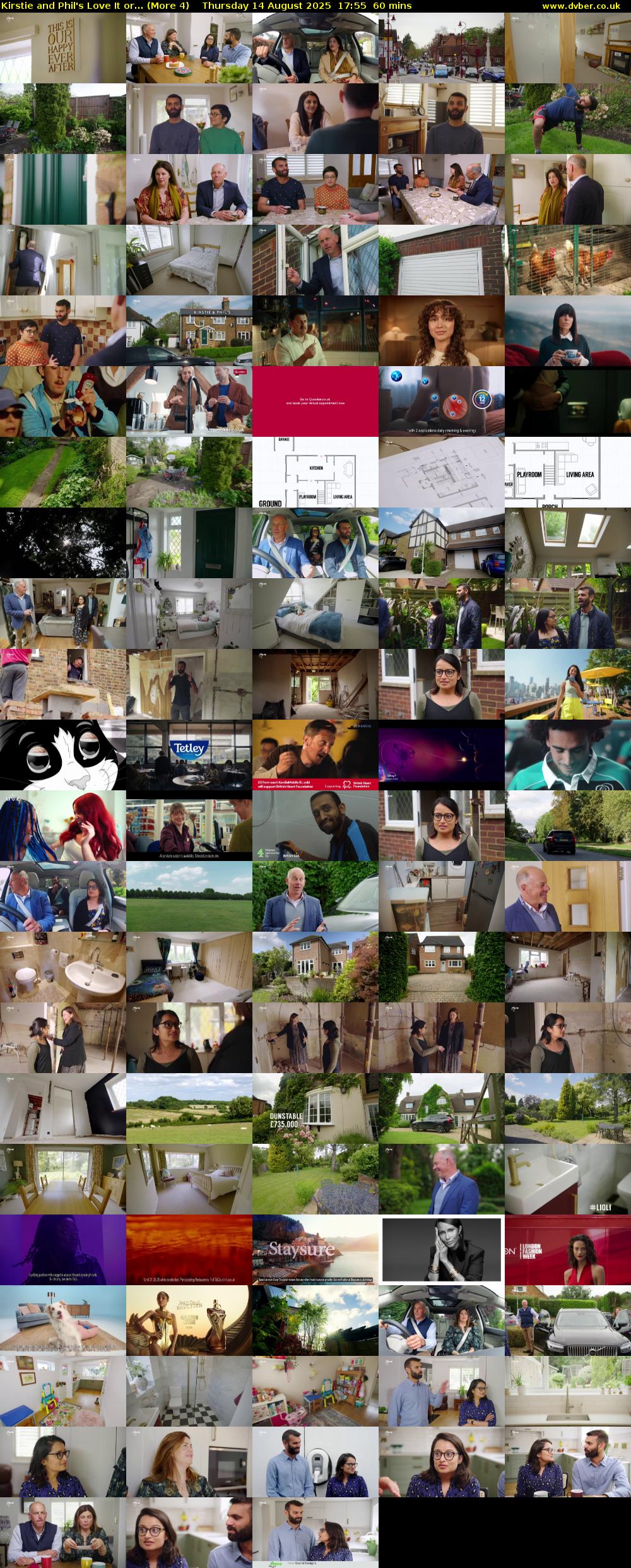 Kirstie and Phil's Love It or... (More 4) Thursday 14 August 2025 17:55 - 18:55