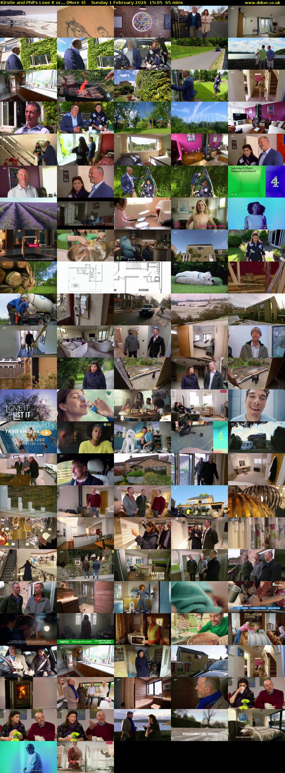 Kirstie and Phil's Love It or... (More 4) Sunday 1 February 2026 15:05 - 16:10