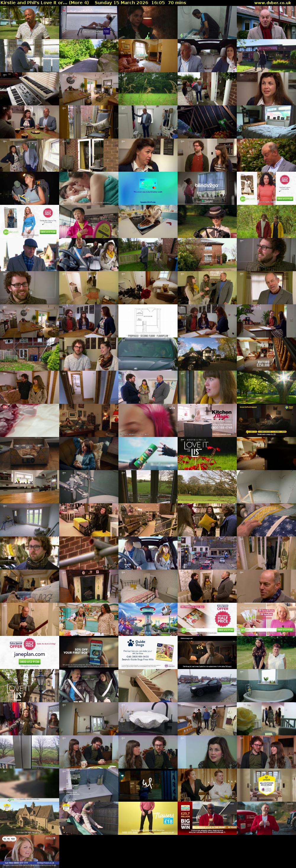 Kirstie and Phil's Love It or... (More 4) Sunday 15 March 2026 16:05 - 17:15