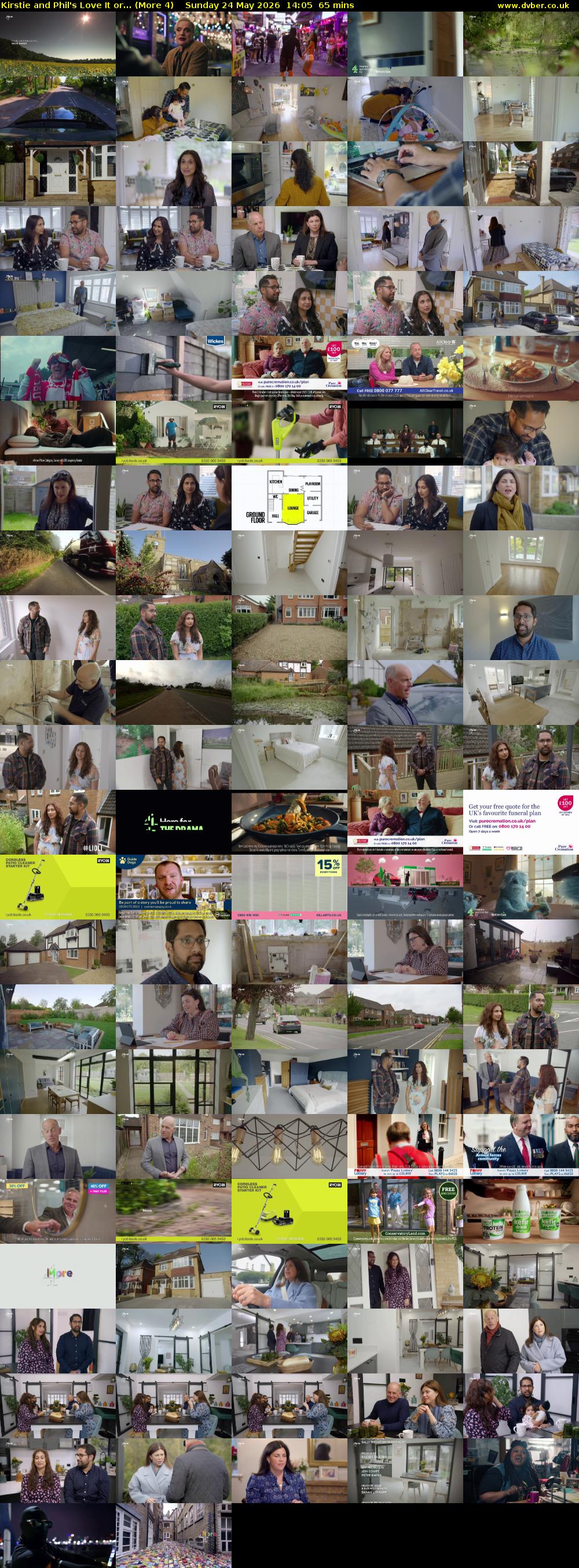Kirstie and Phil's Love It or... (More 4) Sunday 24 May 2026 14:05 - 15:10