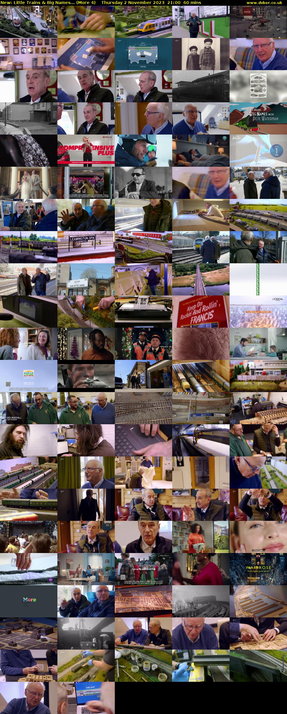 Little Trains & Big Names... (More 4) Thursday 2 November 2023 21:00 - 22:00