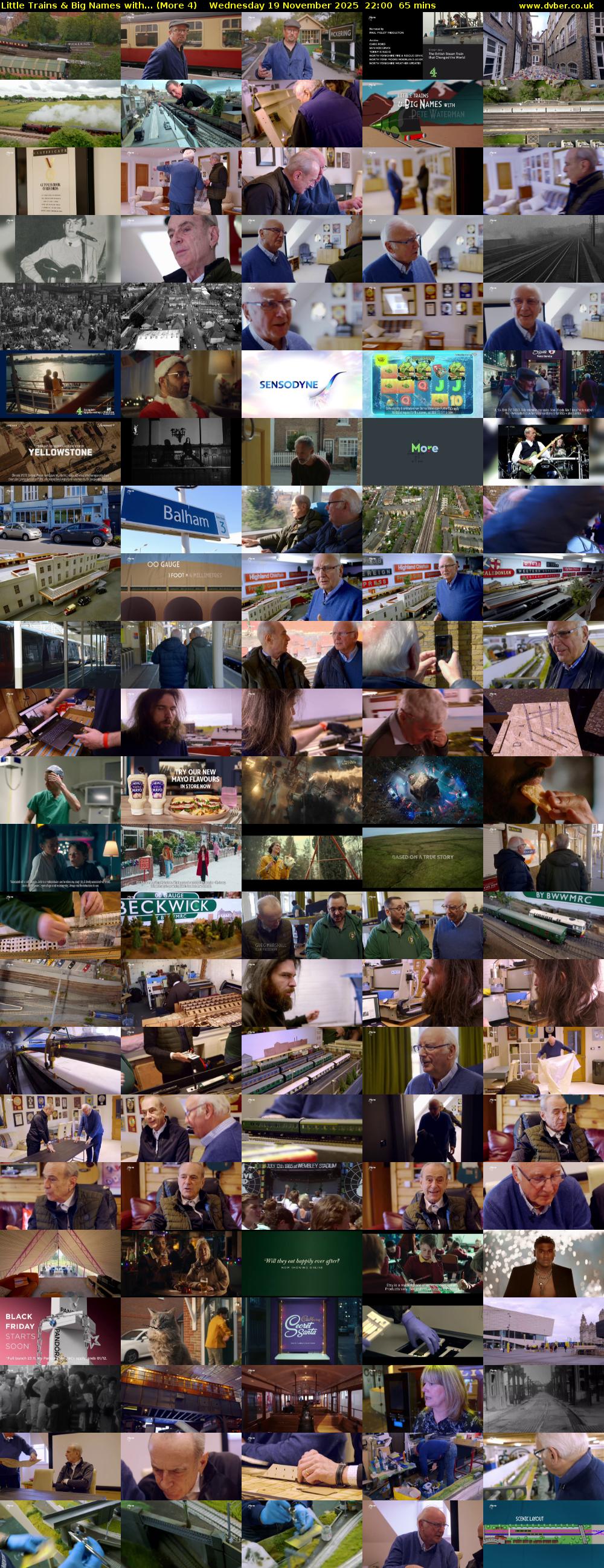 Little Trains & Big Names with... (More 4) Wednesday 19 November 2025 22:00 - 23:05