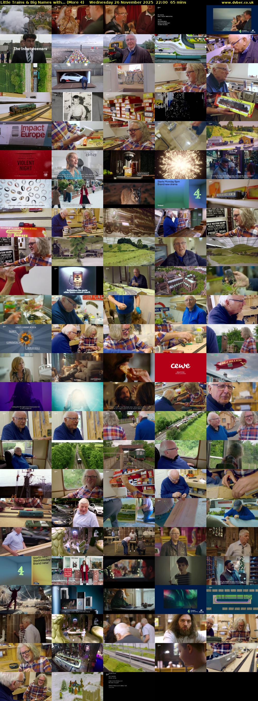 Little Trains & Big Names with... (More 4) Wednesday 26 November 2025 22:00 - 23:05